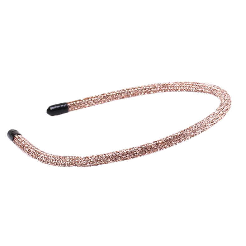 Wholesale Simple Thin Edge Fully Drilled Hair Hoops